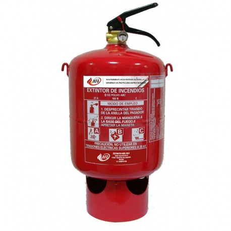 Extintor automático de polvo ABC de 9 kg