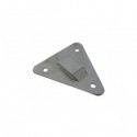 Soporte triangular de pared extintor polvo/agua.