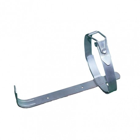 Soporte metálico de fleje para instalar en vehículo 1 extintor de polvo de 3 kg
