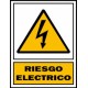 Señal de Peligro riesgo eléctrico poliestireno blanco 297x210